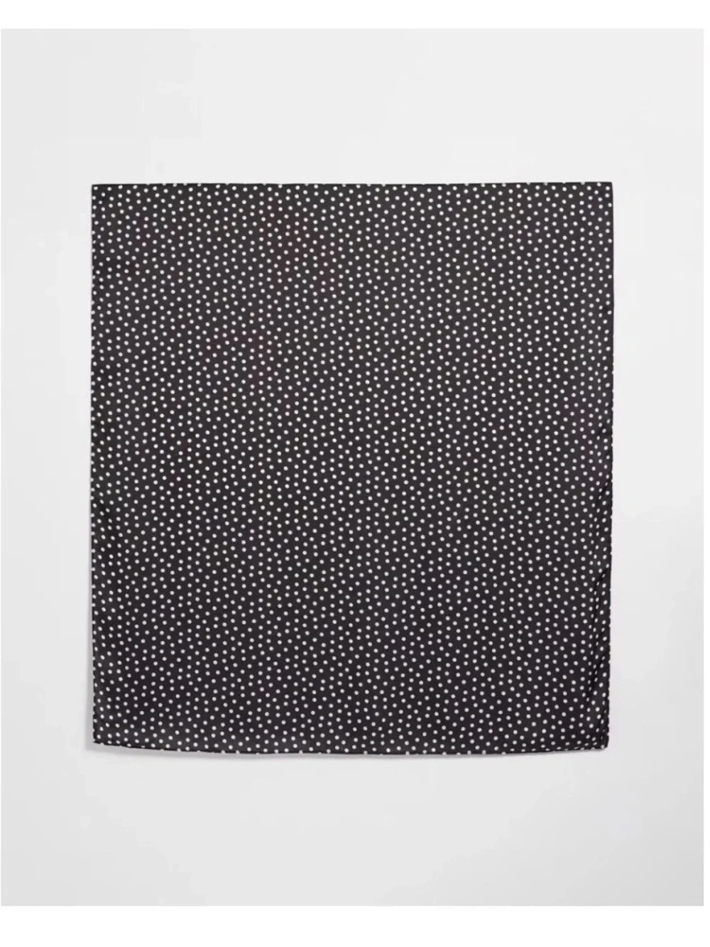 Polka Dot Silk Neck Scarf - Black/White - NEW WITH TAGS